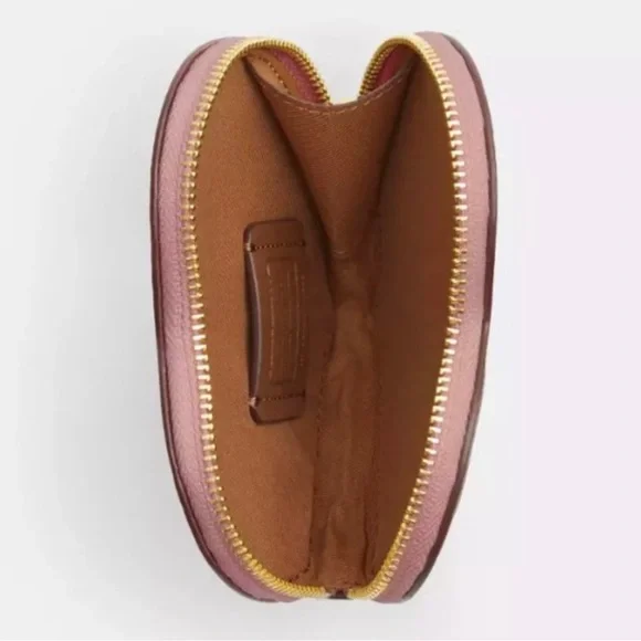 NWT Coach X Observed By Us Heart Coin Case In Signature Canvas - Picture 2 of 15